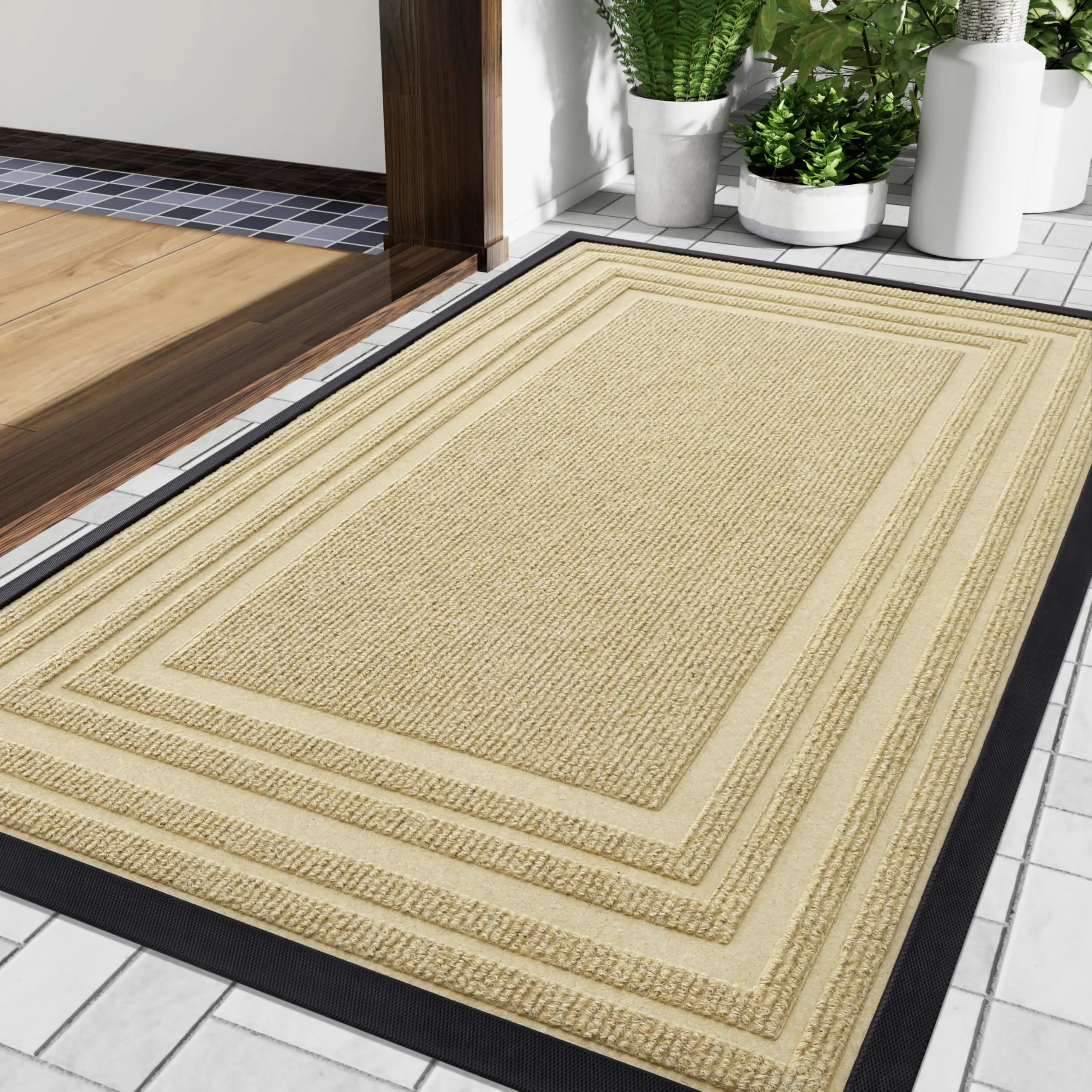 Luvo | Thin Non-Slip Doormat in Natural Rubber for Indoor and Outdoor Use