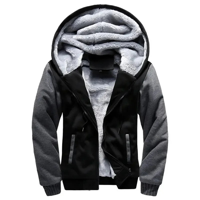Luvo | Veste polaire matelassée pour homme – Avec capuche