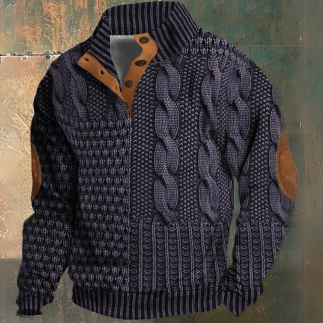 Luvo | Pull pour Homme – Maille Épaisse à Manches Longues
