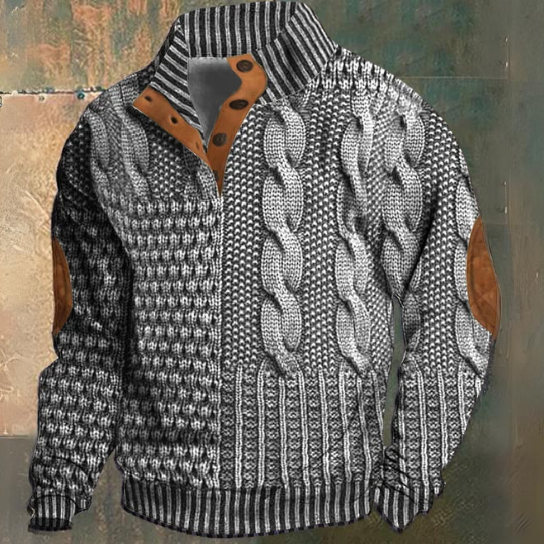 Luvo | Pull pour Homme – Maille Épaisse à Manches Longues