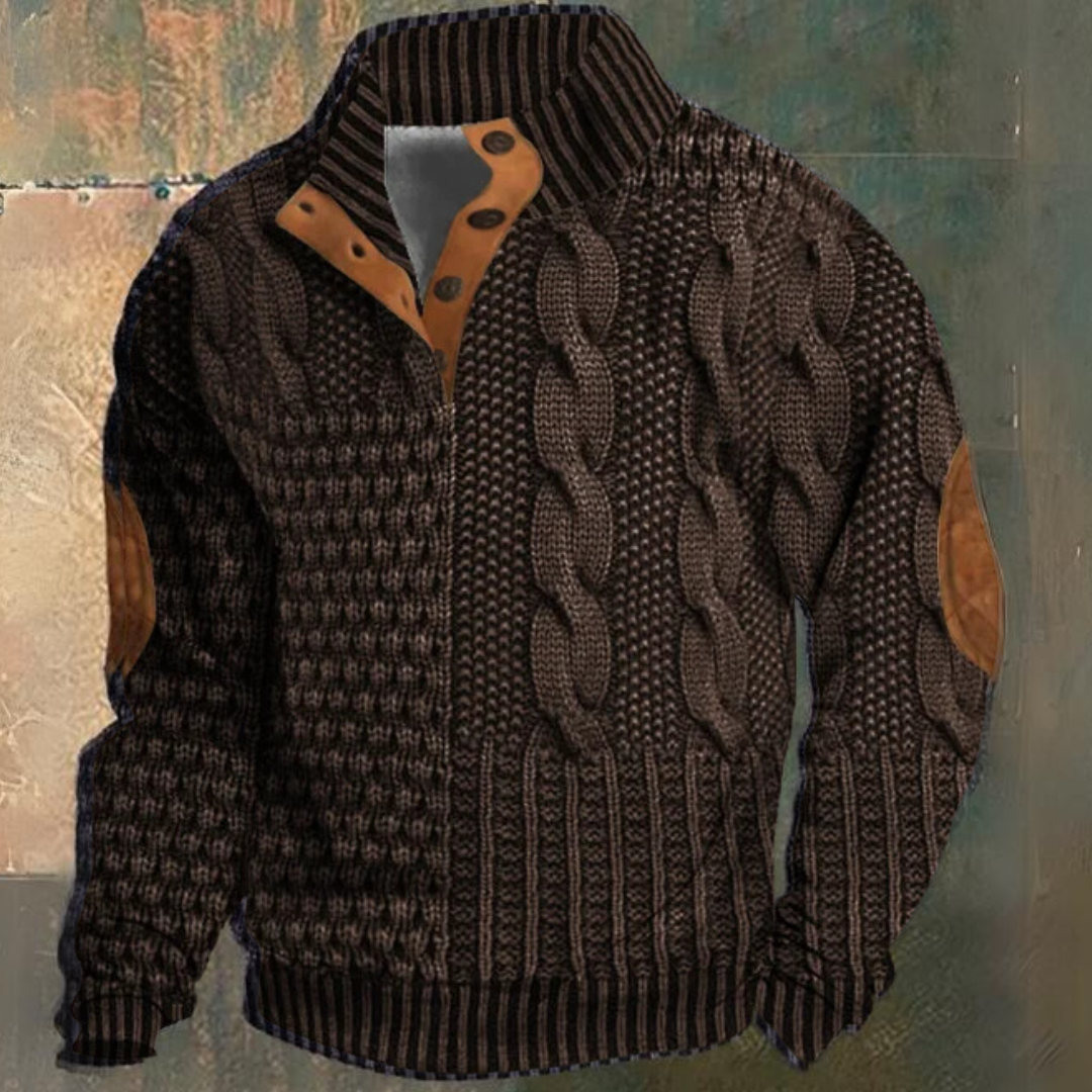 Luvo | Pull pour Homme – Maille Épaisse à Manches Longues