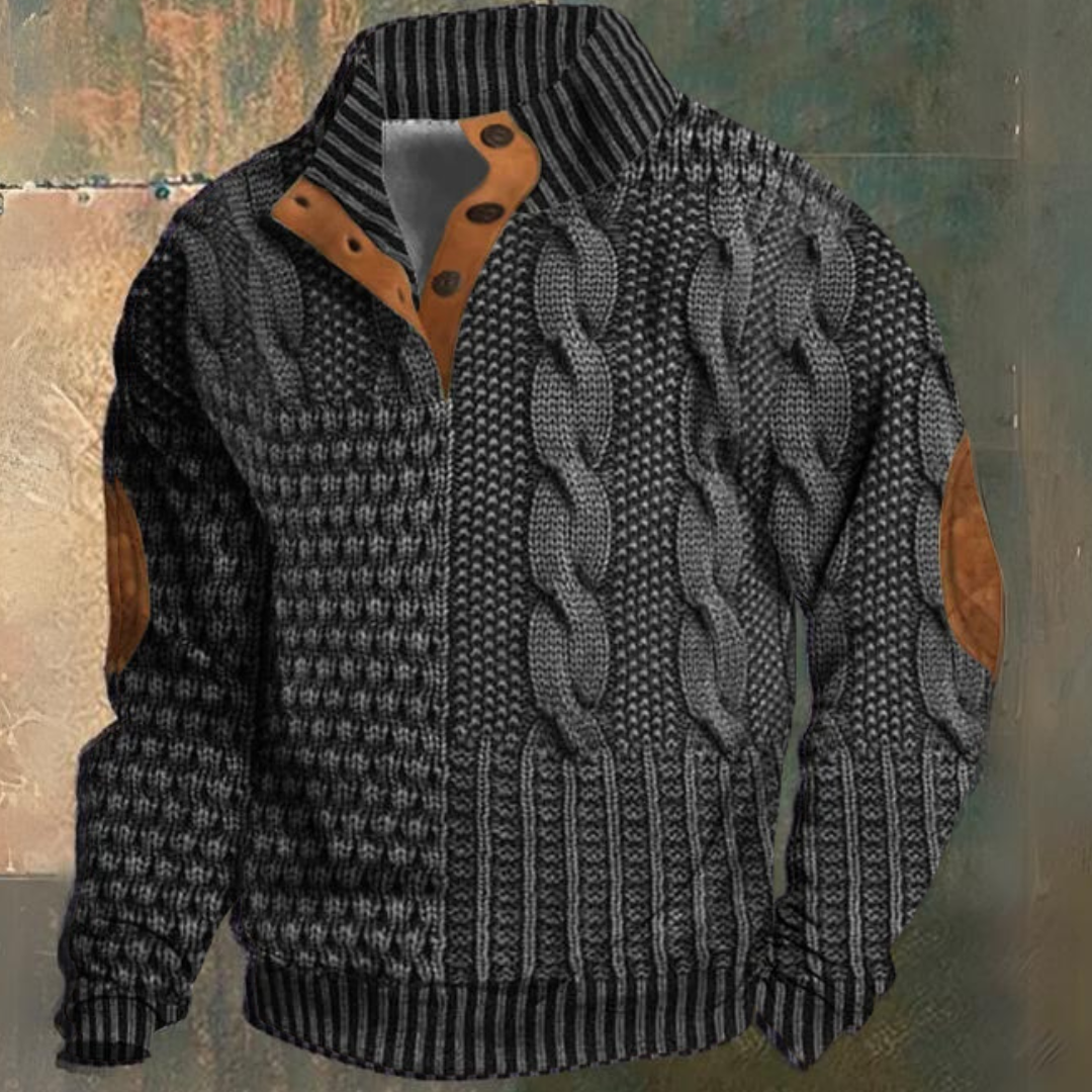 Luvo | Pull pour Homme – Maille Épaisse à Manches Longues