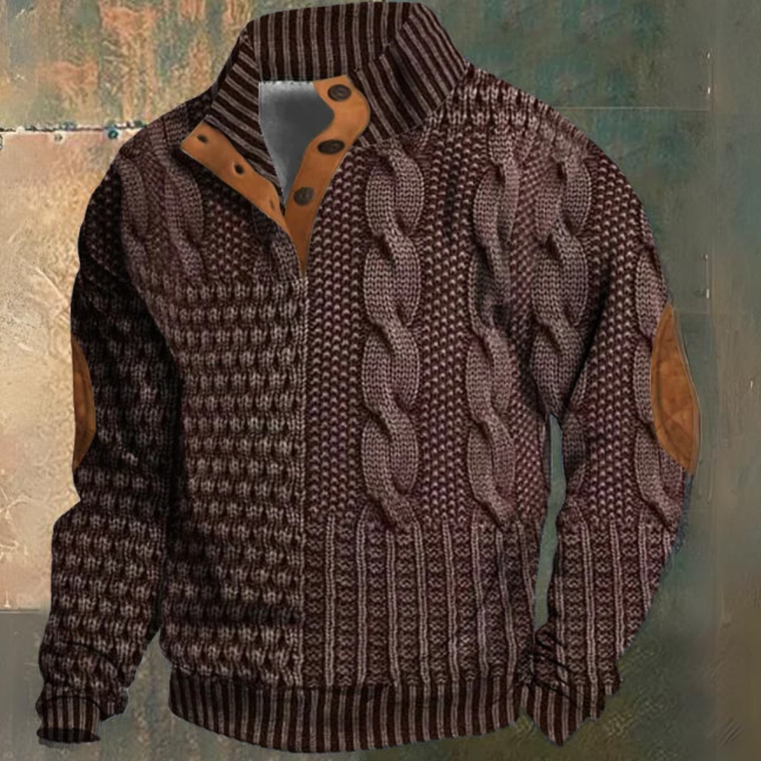 Luvo | Pull pour Homme – Maille Épaisse à Manches Longues