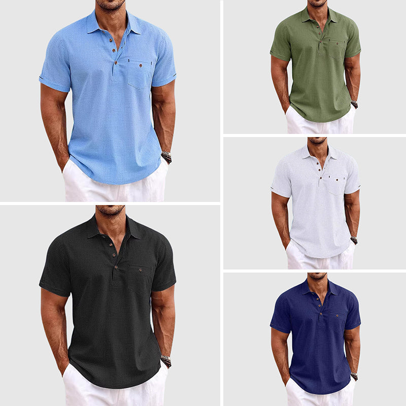 Luvo | Polo en Lin pour Homme – Élégance Décontractée et Luxe Estival