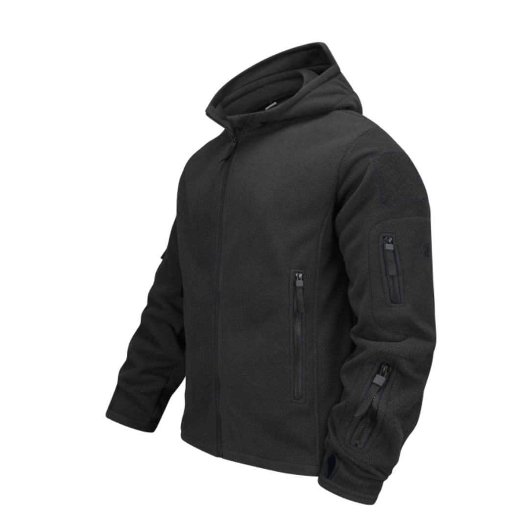 Luvo | Veste zippée coupe-vent à capuche avec multiples poches pour homme