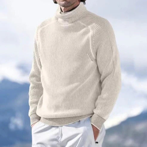 Pull Col Roulé pour Homme – Maille et Manches Longues