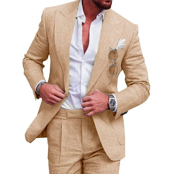 Luvo | Costume d'Été pour Homme – Coupe Slim & Élégant pour Mariage ou Affaires