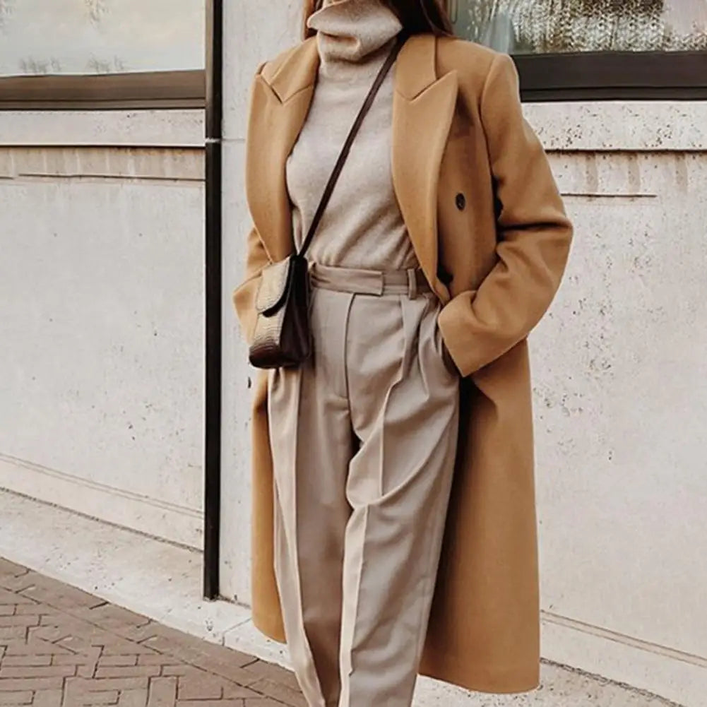 Luvo | Trench-coat croisé pour femme – Col à revers