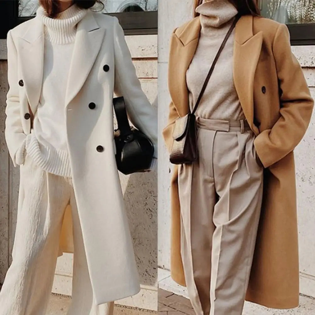 Luvo | Trench-coat croisé pour femme – Col à revers