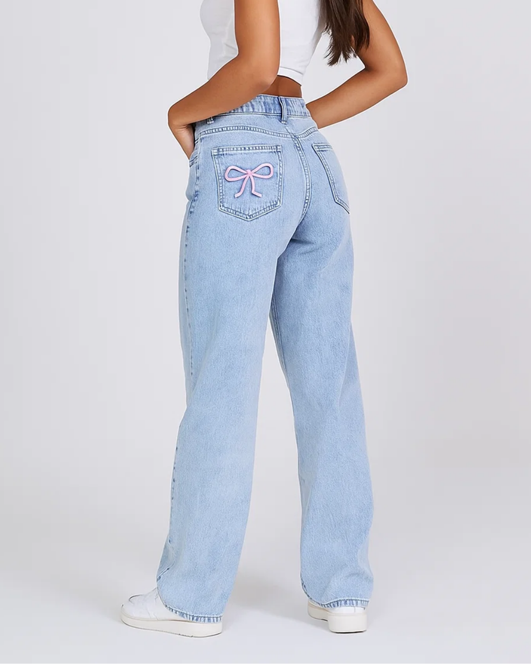 Luvo | Jeans Taille Haute Bouffante Pour Femme