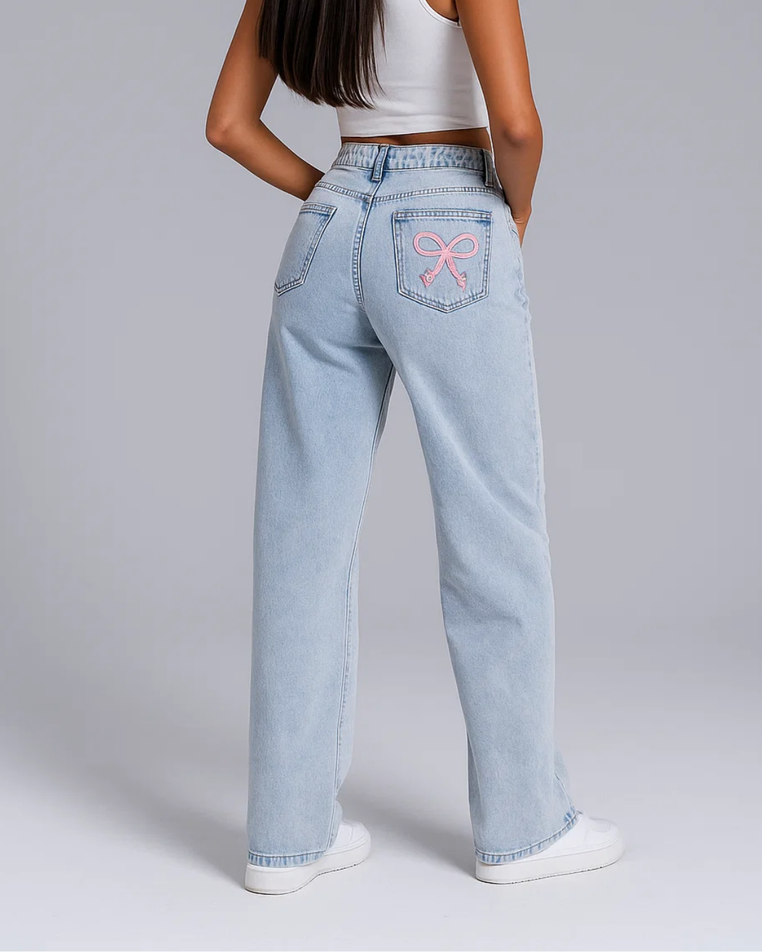 Luvo | Jeans Taille Haute Bouffante Pour Femme
