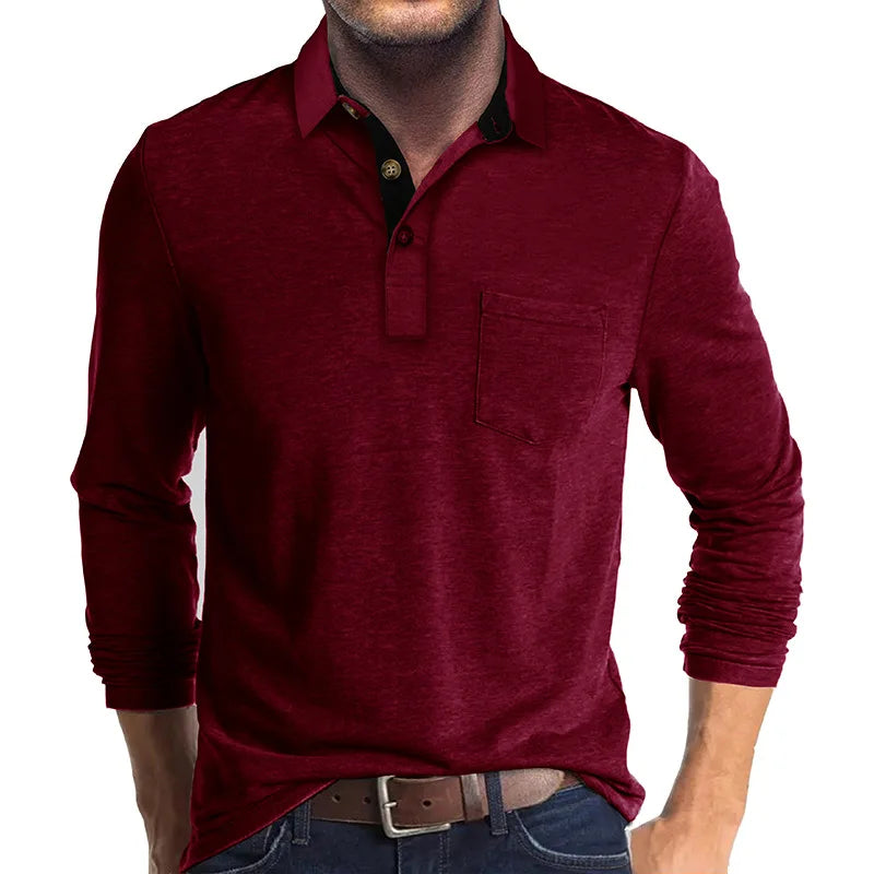 Luvo | Chemise Classique pour Homme à Manches Longues