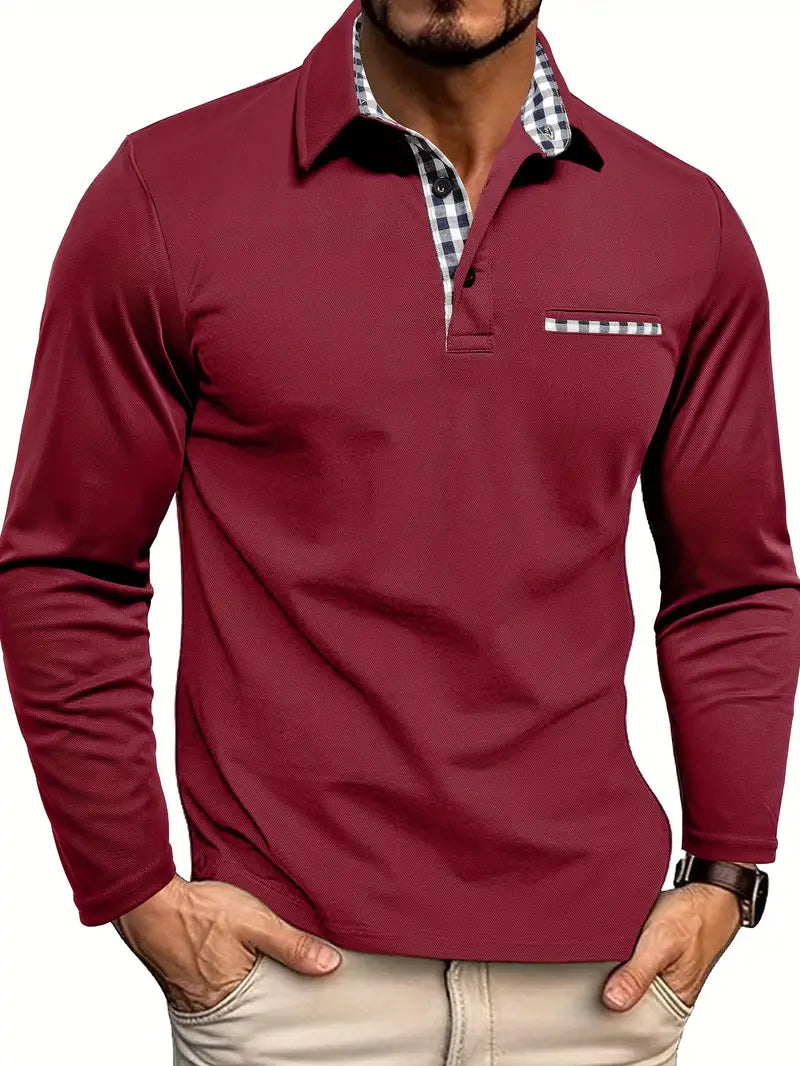 Luvo | Polo Classique d’Été pour Homme à Manches Longues