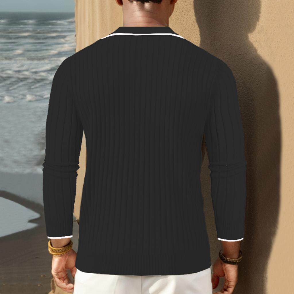 Luvo | Polo Homme en Tricot Côtelé – Style Moderne