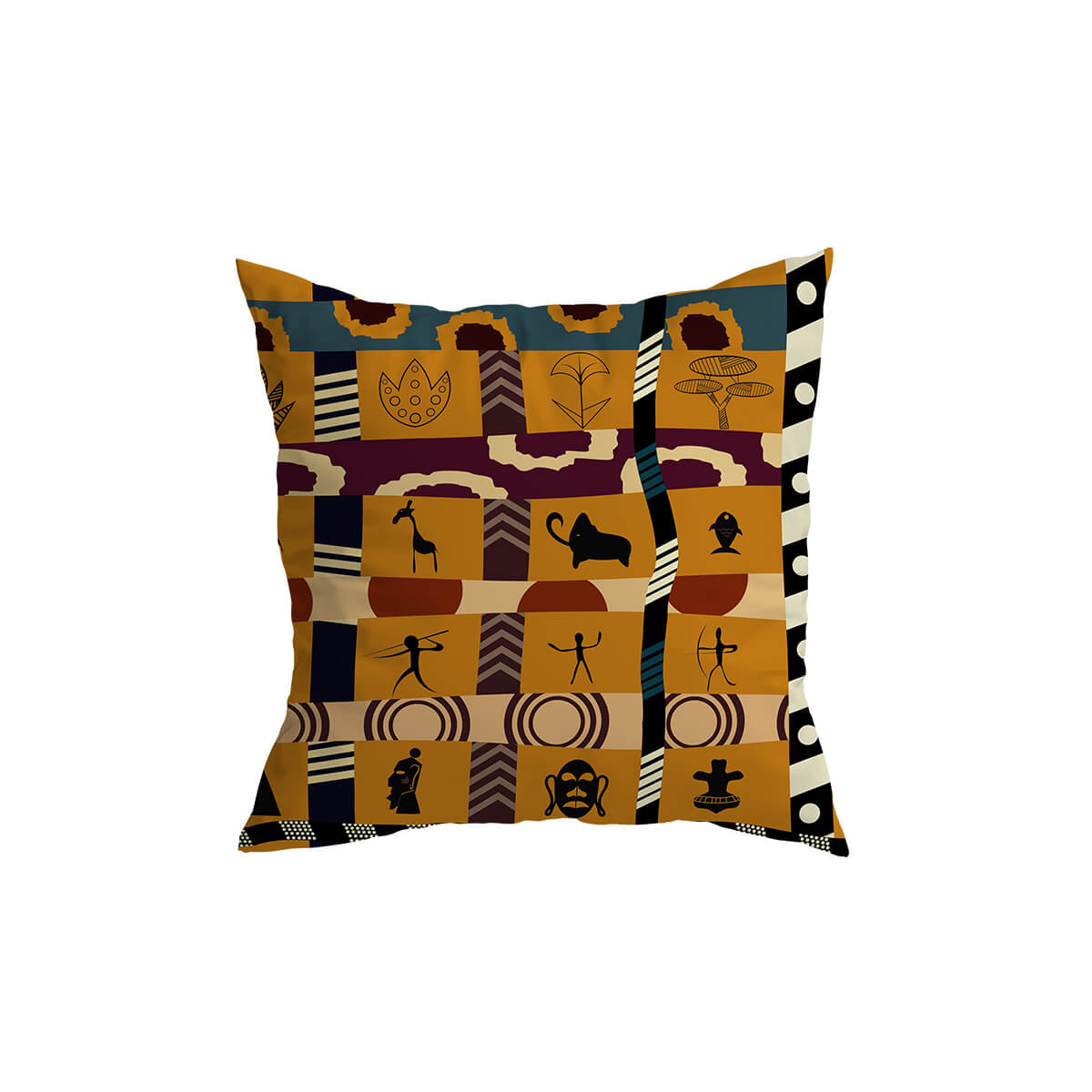 Luvo | Decorative cushion with African pattern – for decoration