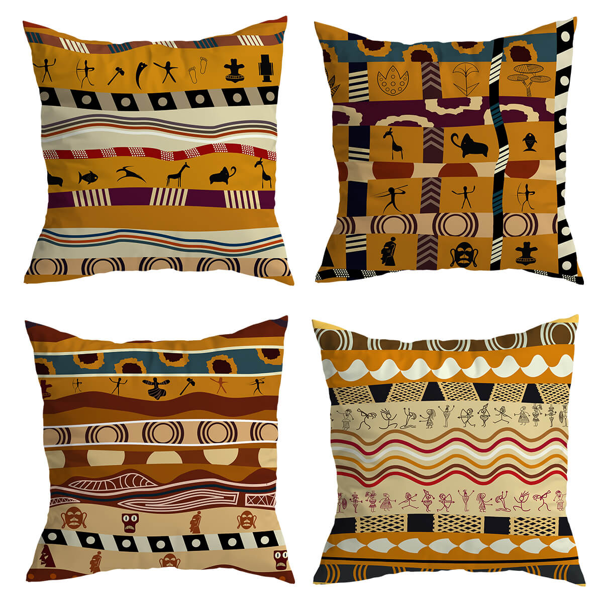 Luvo | Decorative cushion with African pattern – for decoration
