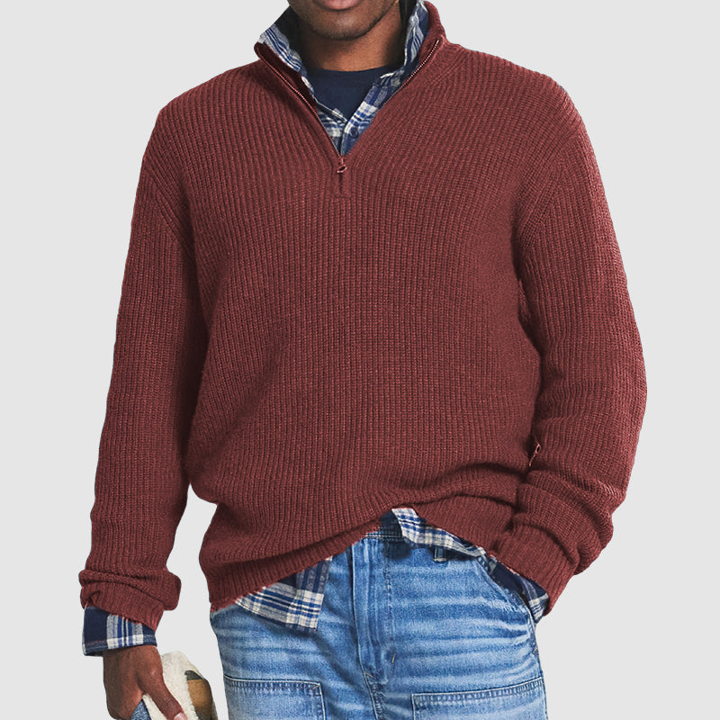 Luvo | Pull pour homme avec fermeture zippée