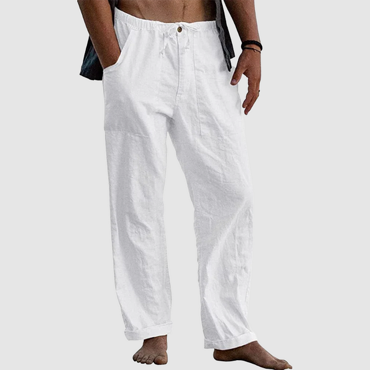 Luvo | Pantalon de lin décontracté pour hommes