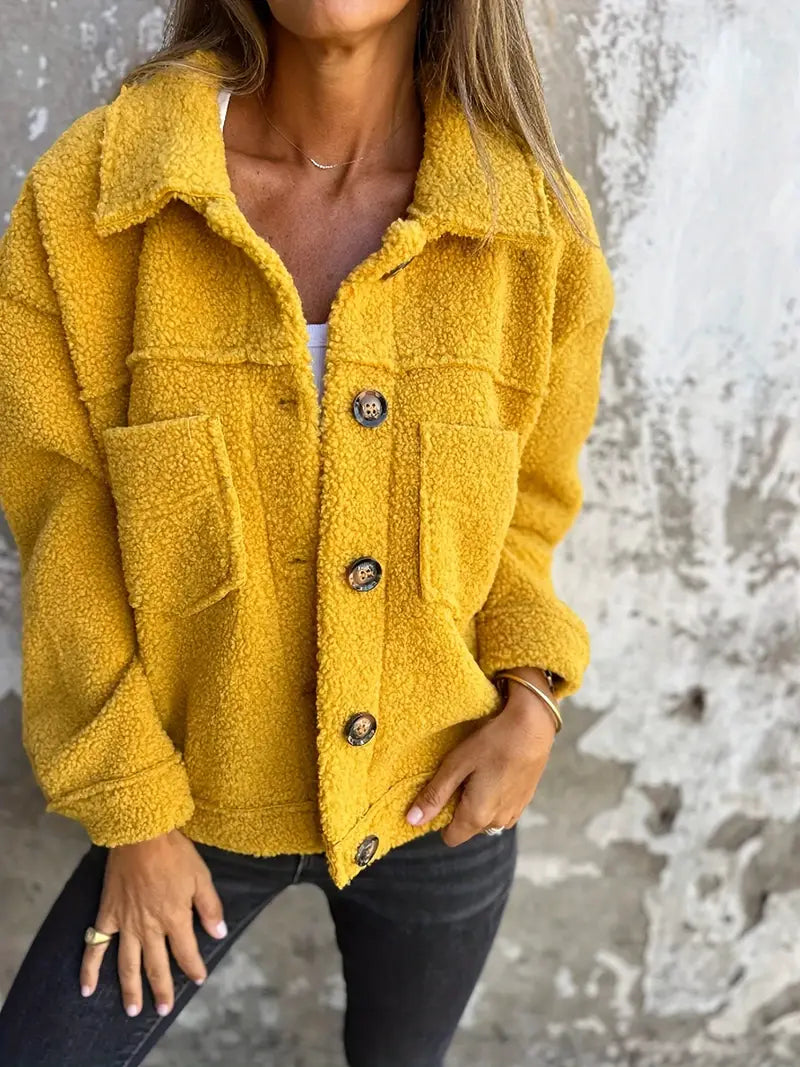 Luvo | Manteau Long en Teddy pour Femme – Décontracté et Chaud