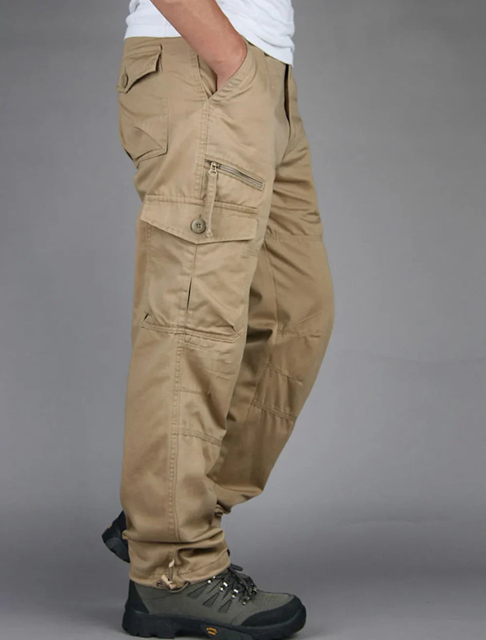 Luvo | Pantalon Cargo Homme – Coupe Droite et Design Élégant