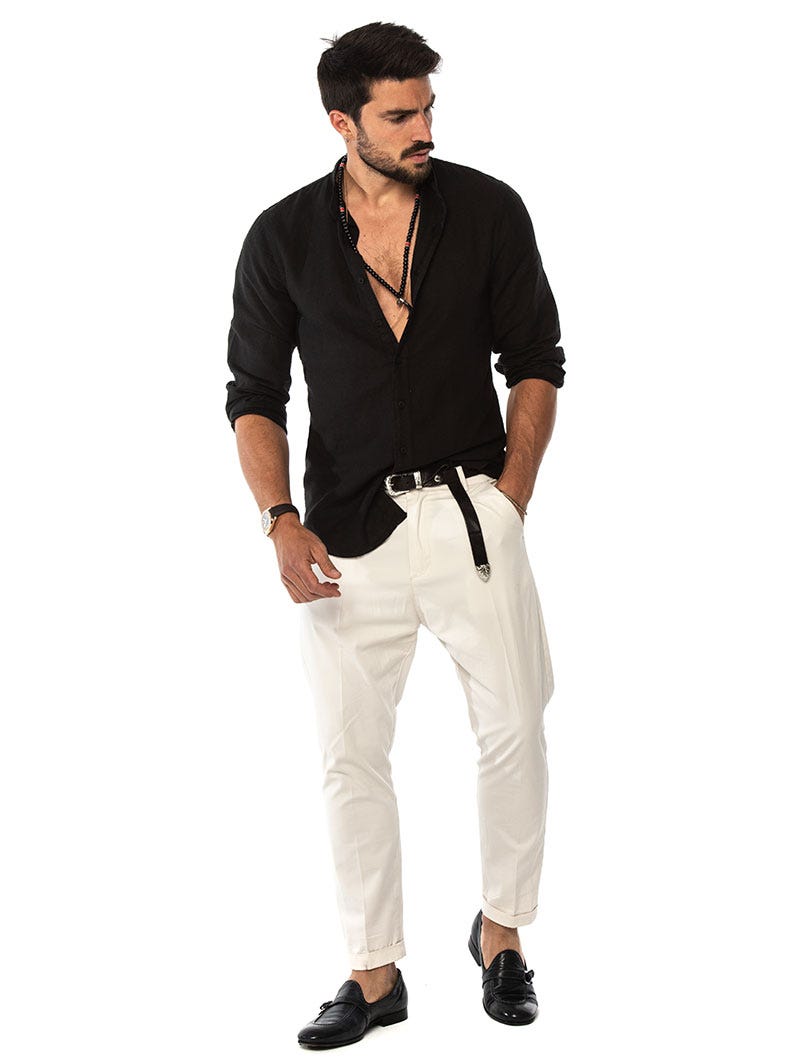 Luvo | Chemise en Lin d'Été pour Homme – Élégante et Fraîche