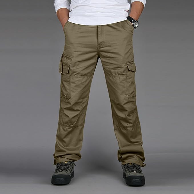 Luvo | Pantalon Cargo Homme – Coupe Droite et Design Élégant