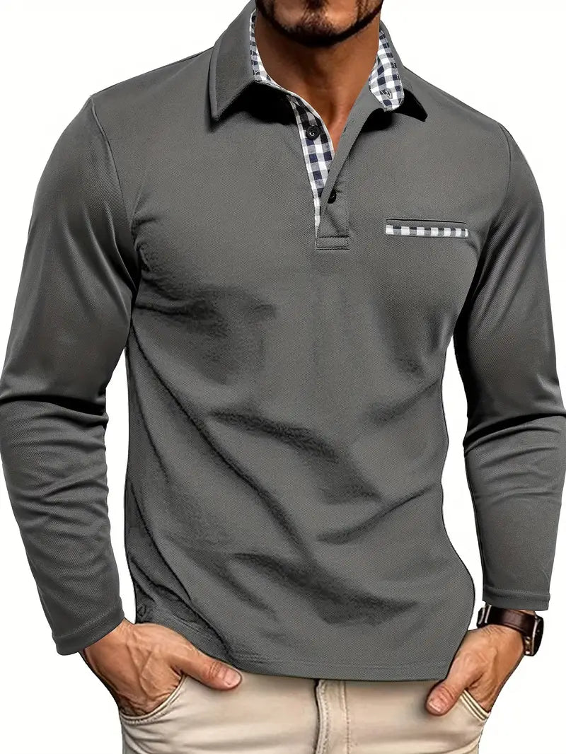 Luvo | Polo Classique d’Été pour Homme à Manches Longues