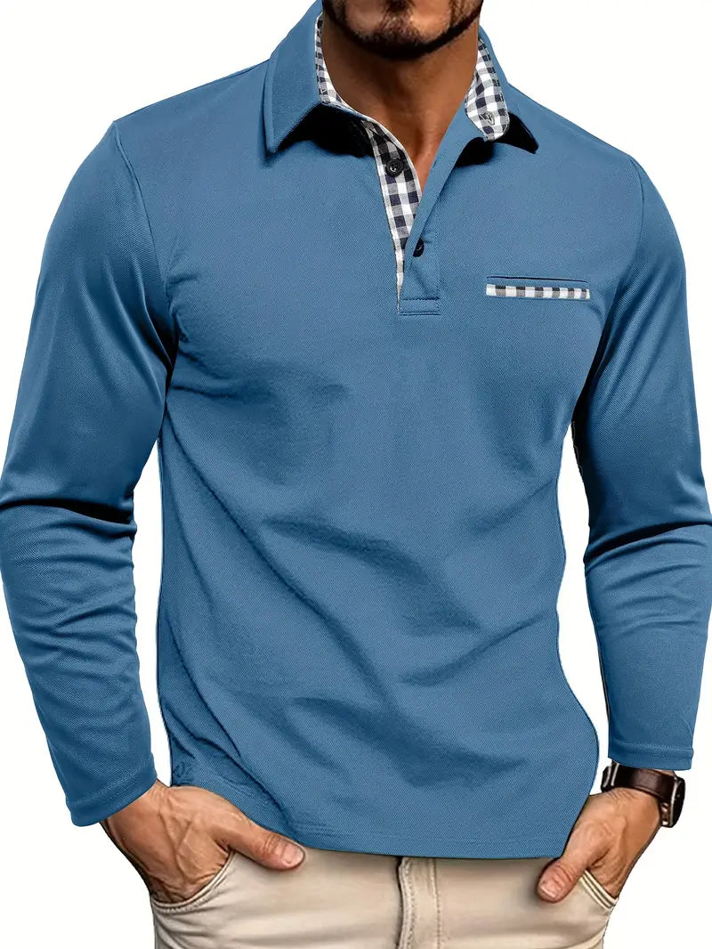 Luvo | Polo Classique d’Été pour Homme à Manches Longues
