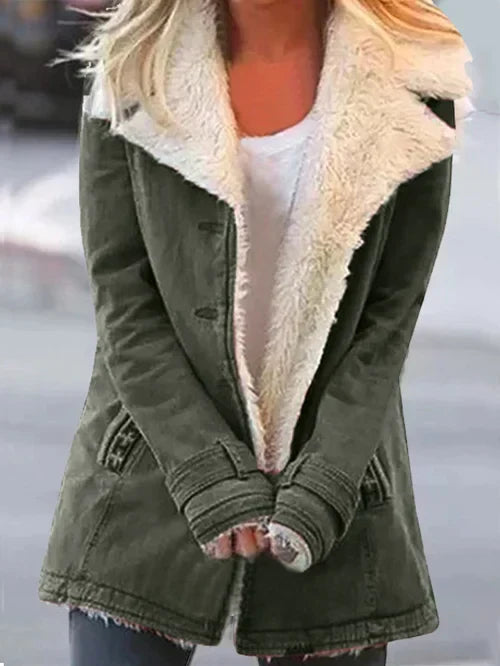 Luvo | Manteau pour Femme – Coupe cintrée avec Grand Col