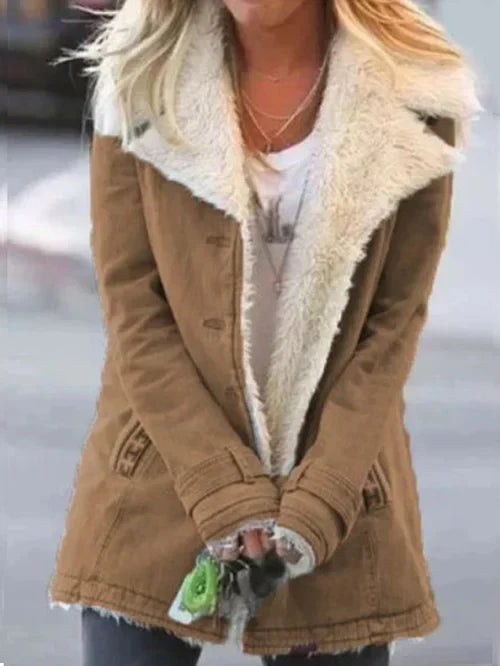 Luvo | Manteau pour Femme – Coupe cintrée avec Grand Col