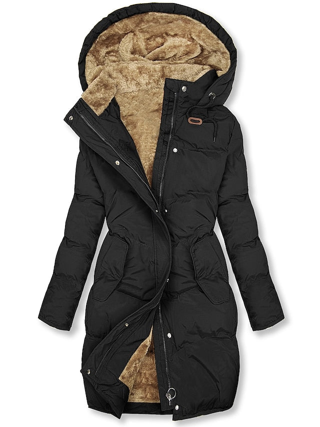 Luvo | Manteau d’Hiver pour Femme – Modèle Long avec Doublure