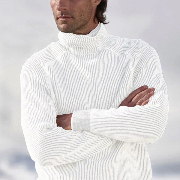Pull Col Roulé pour Homme – Maille et Manches Longues