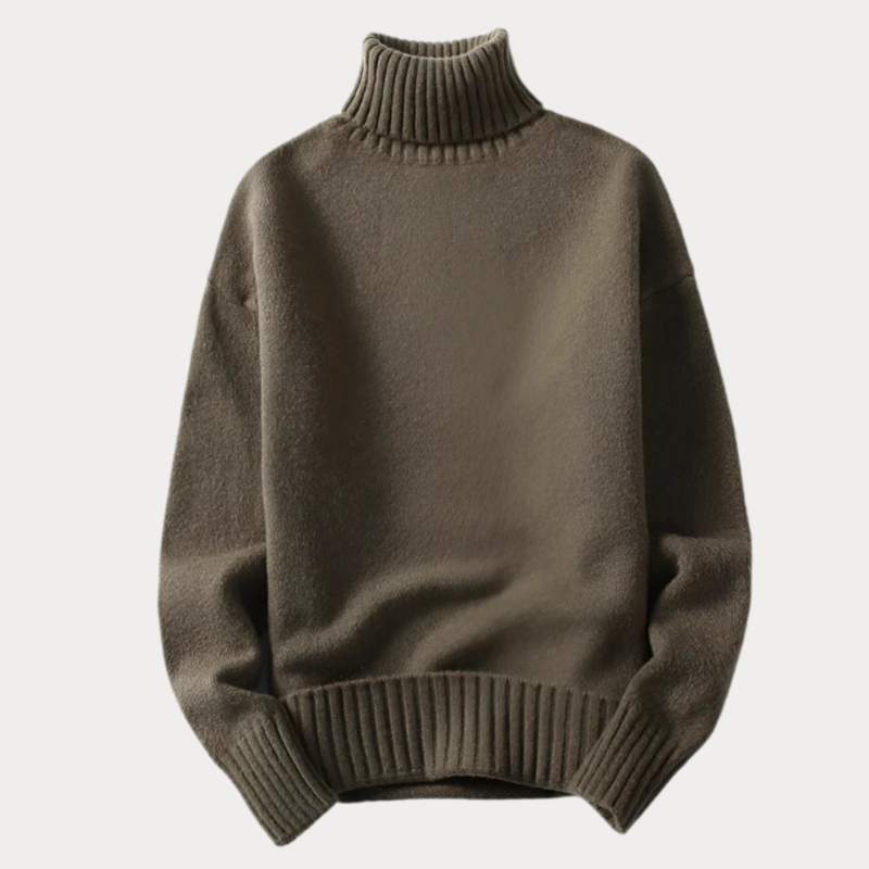 Luvo | pull à col roulé pour homme – Maille Fine à Manches Longues