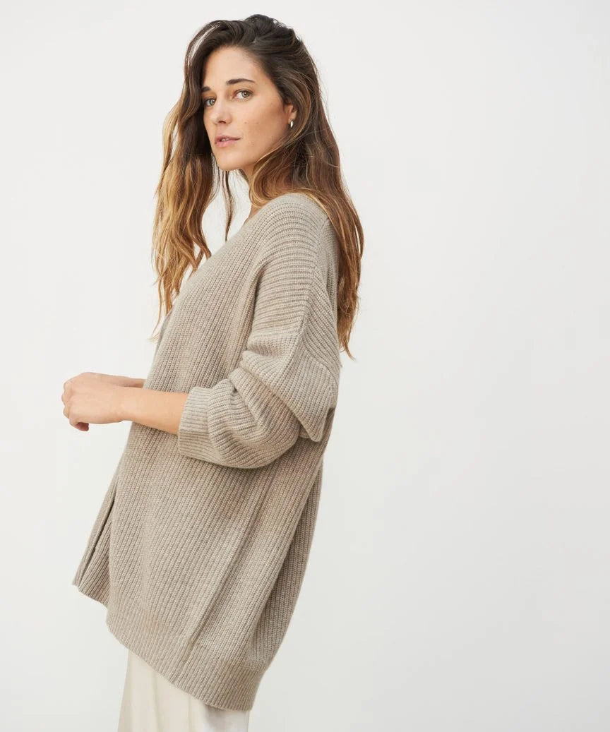 Luvo | Long Cardigan pour Femme – Modèle Ouvert