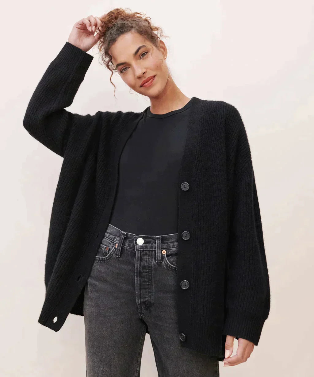 Luvo | Long Cardigan pour Femme – Modèle Ouvert