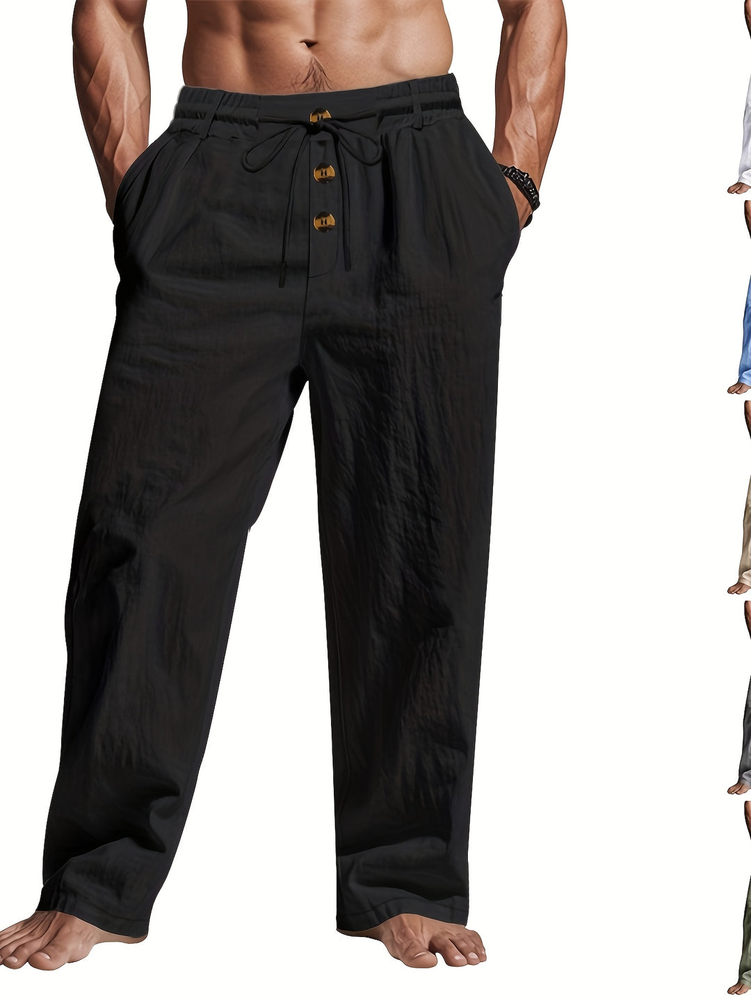Luvo | Pantalon en Lin Décontracté pour Homme – Respirant et Confortable