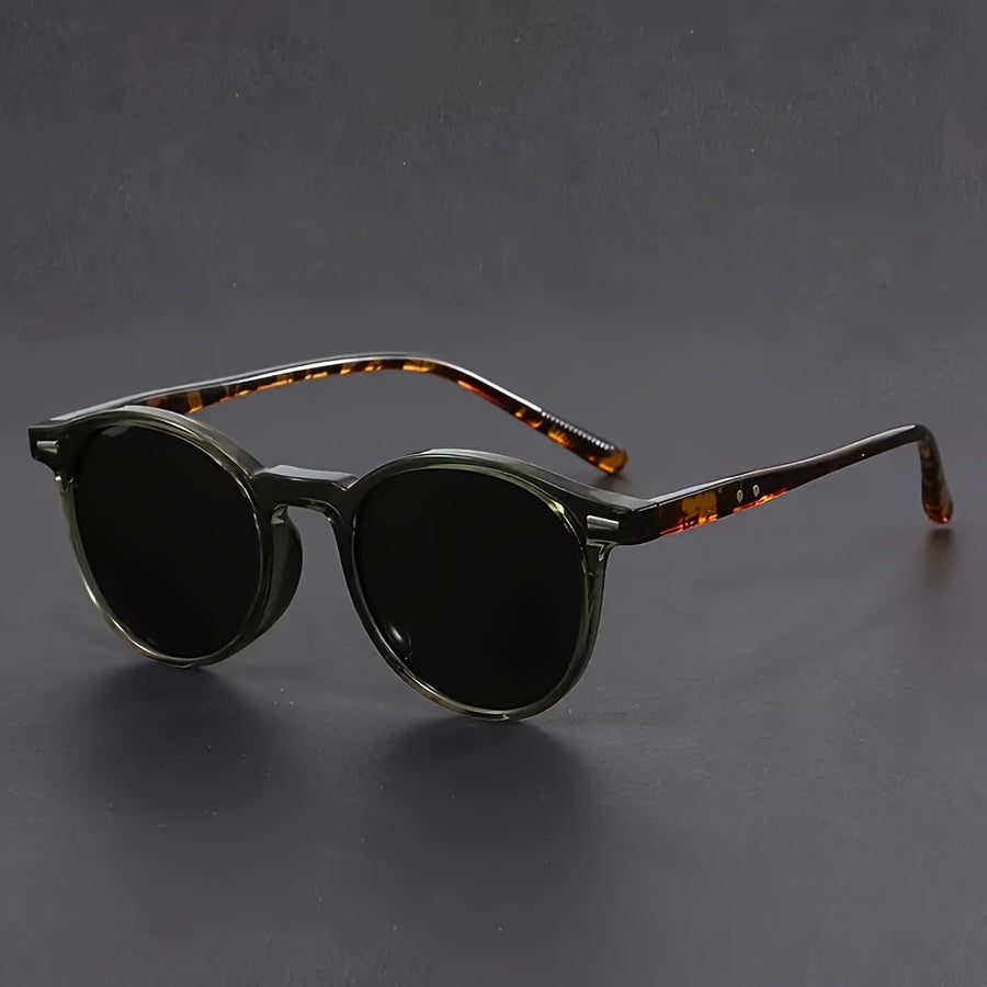 Luvo | Lunettes de Soleil Rétro Homme – Monture Écaille Légère