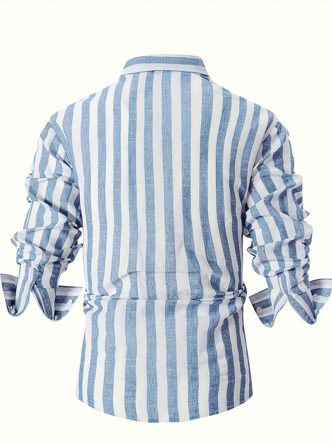 Luvo | Chemise Homme – Rayée, Stretch Confort & Col Revers