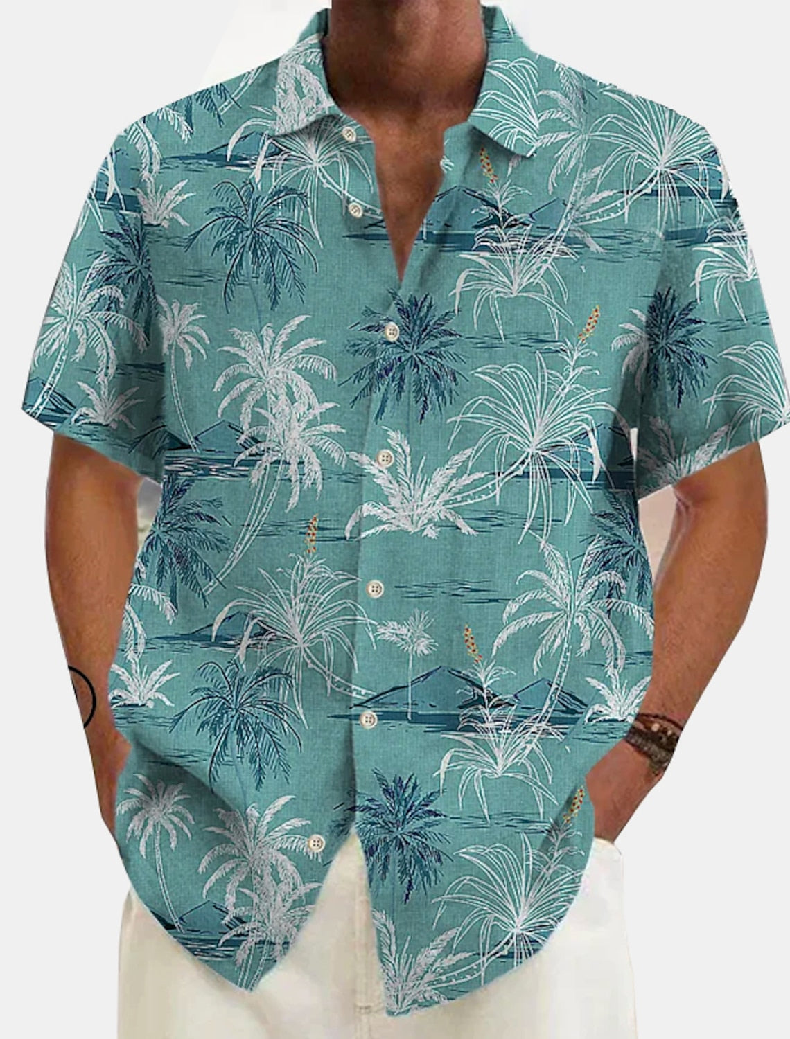 Luvo | Chemise de Plage Hawaïenne en Lin pour Homme