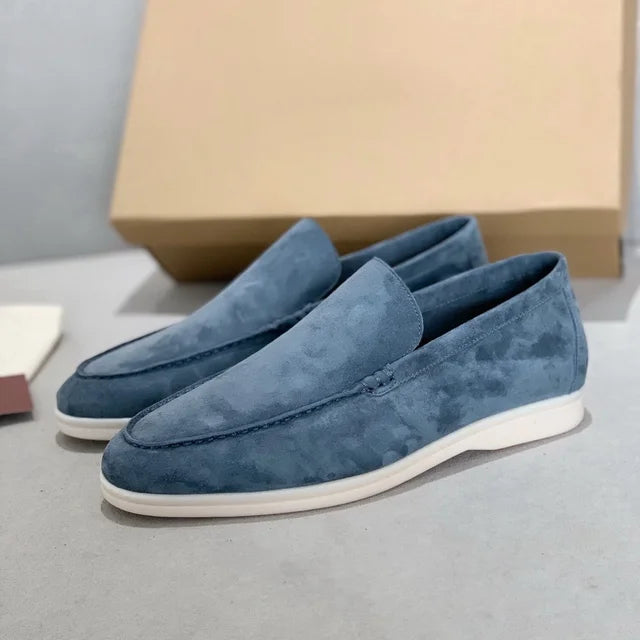Luvo | Mocassins pour homme – Daim, design minimaliste et style Old Money