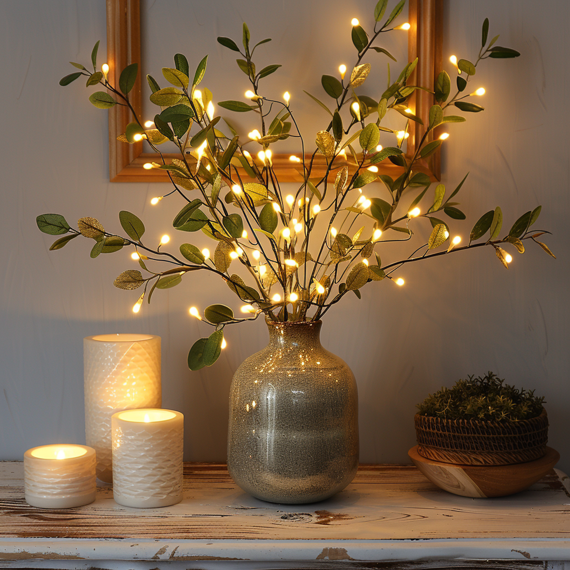 Luvo | Olive Branch with Enchanting Lights – LED Decoration