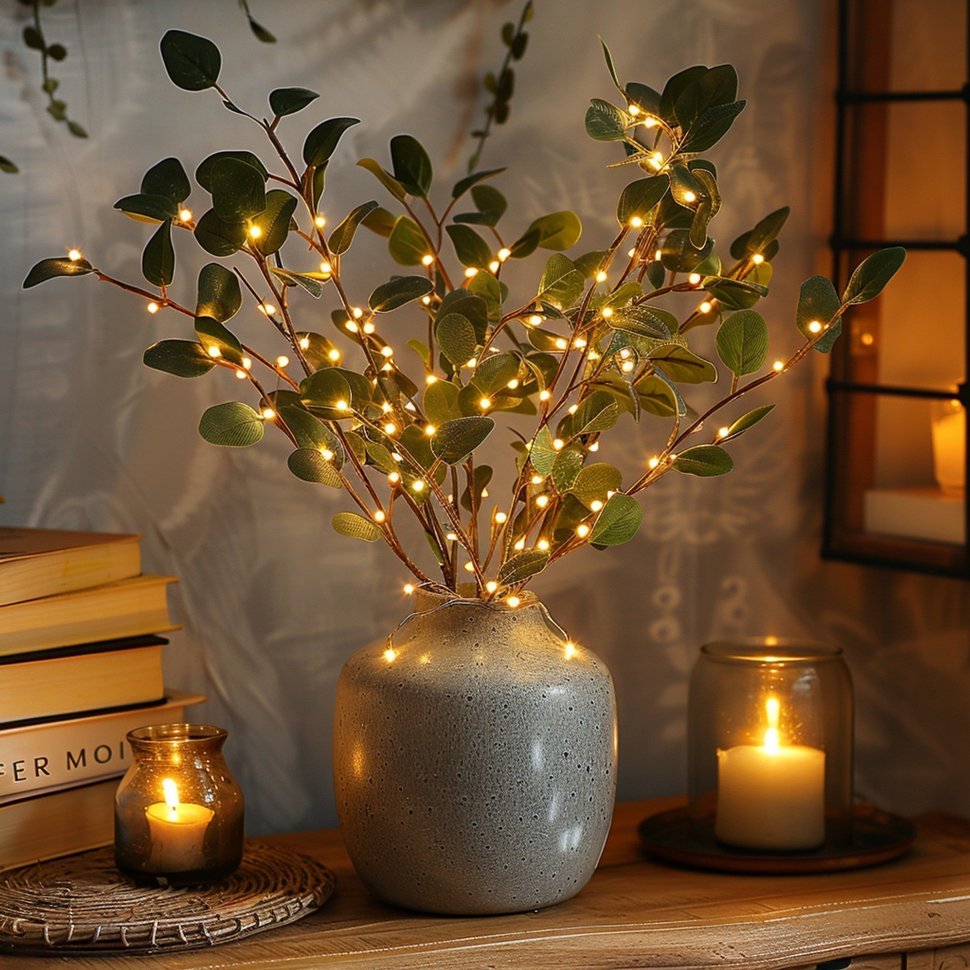Luvo | Olive Branch with Enchanting Lights – LED Decoration