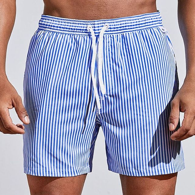 Luvo | Short de bain rayé pour homme – Séchage rapide et coupe confortable