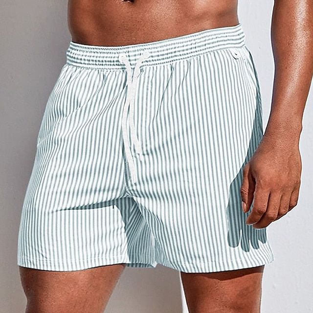 Luvo | Short de bain rayé pour homme – Séchage rapide et coupe confortable
