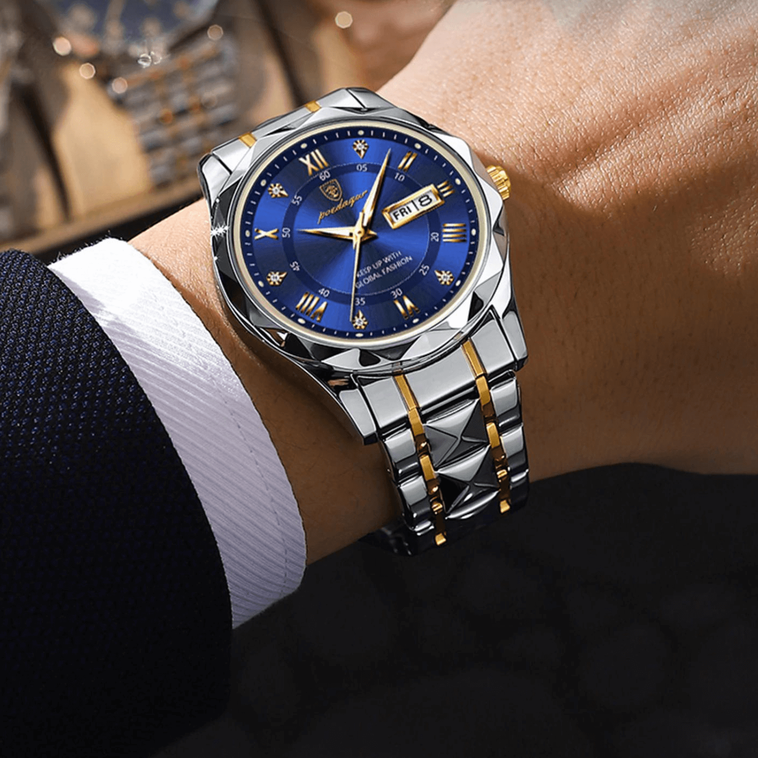 Luvo | Montre Homme Élégante en Acier Inoxydable