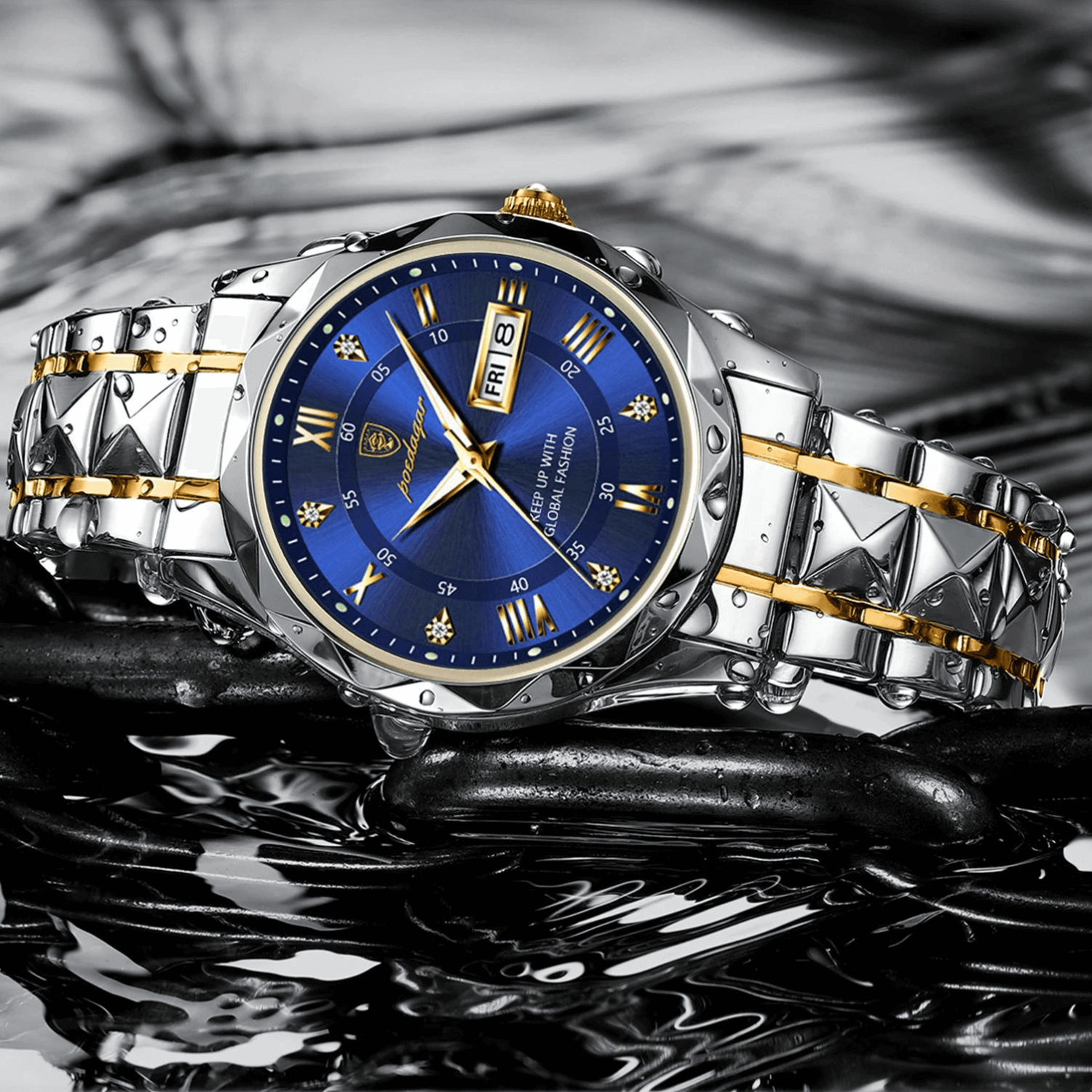 Luvo | Montre Homme Élégante en Acier Inoxydable
