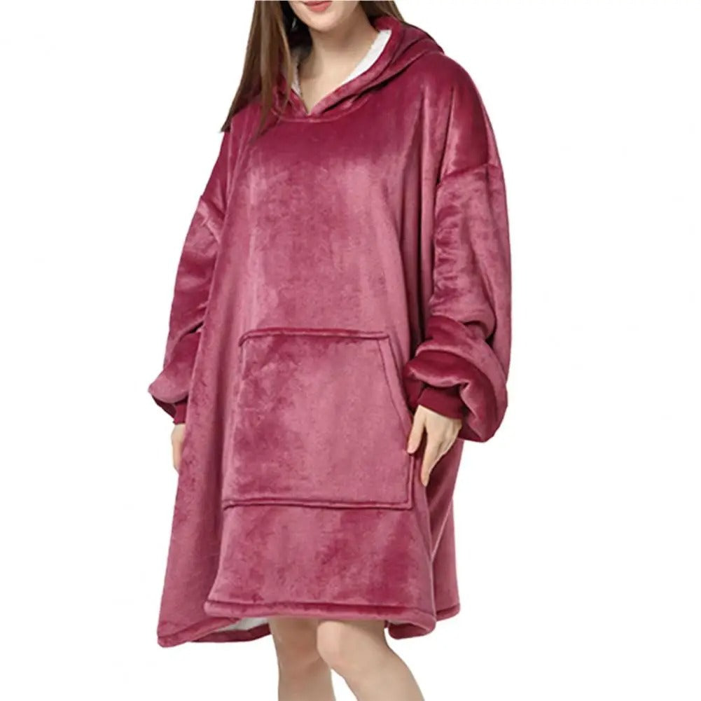 Luvo | Robe Hoodie Oversize avec Poche Frontale