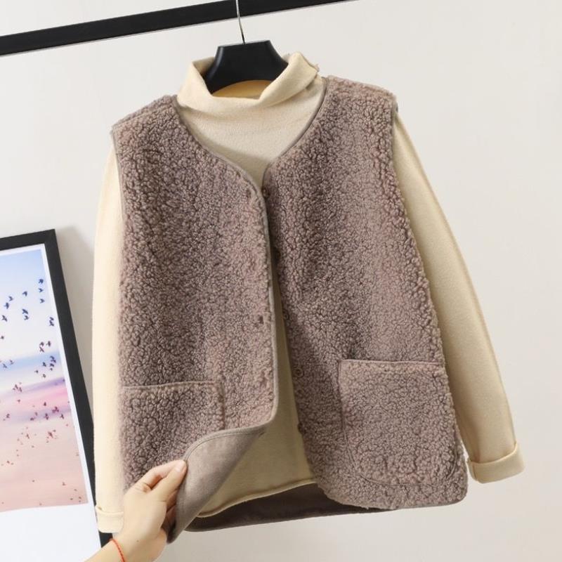 Luvo | Gilet Teddy Douillet pour Femme – Court