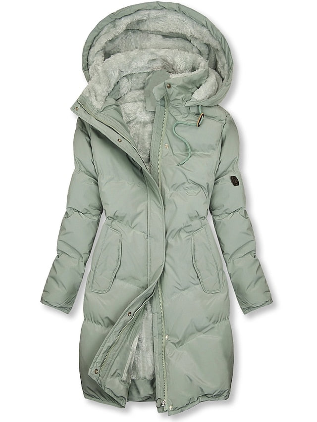 Luvo | Manteau d’Hiver pour Femme – Modèle Long avec Doublure