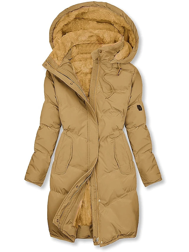 Luvo | Manteau d’Hiver pour Femme – Modèle Long avec Doublure